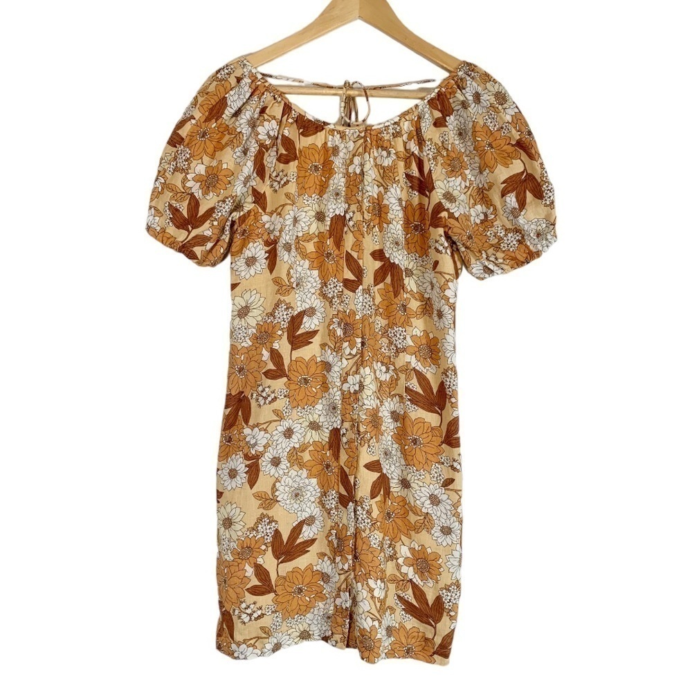 NEW  J.Crew Floral Linen Mini Dress Size OO - Picture 3 of 10